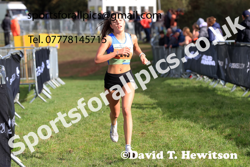 Junior Womens 2025 National Cross Country Relays, Berry Hill Park, Mansfield. Photo: David T. Hewitson/Sports for All Pics